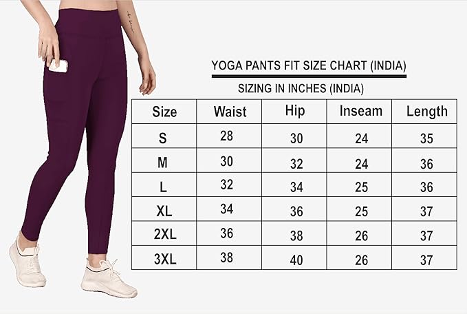Women's Gym Wear Tights | Track Pants | Mesh Insert Side Pockets Pant | Ideal for Active Wear Pant | Yoga & Workout Tights | The Ultimate Gym Pants for Women & Girls (Pack of 2)