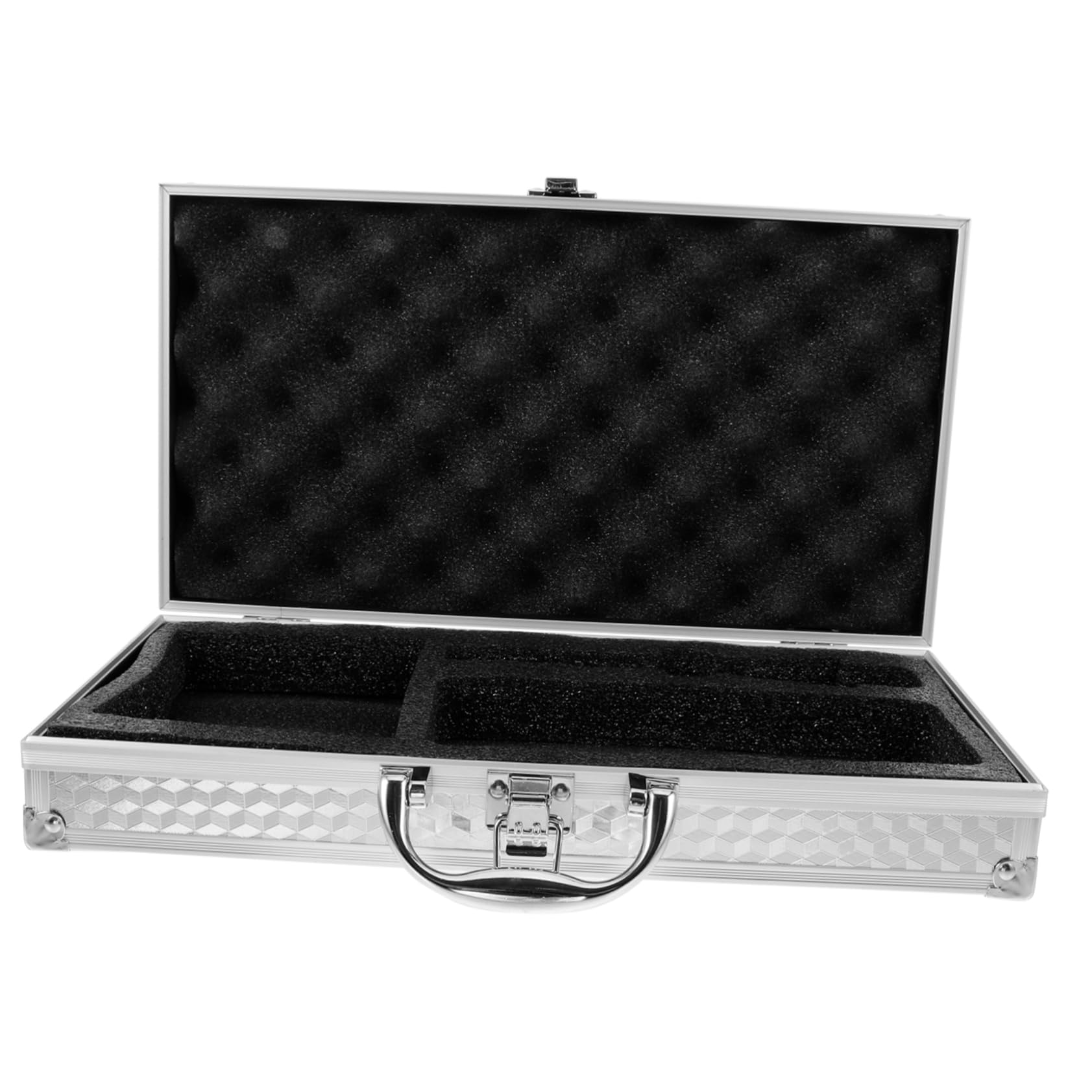 TOYANDONA Custodia Rigida in Lega di Alluminio Inserto in Spugna per Microfono Wireless e Scheda Audio, Riutilizzabile, Protezione da Urti e Cadute per Uso Outdoor