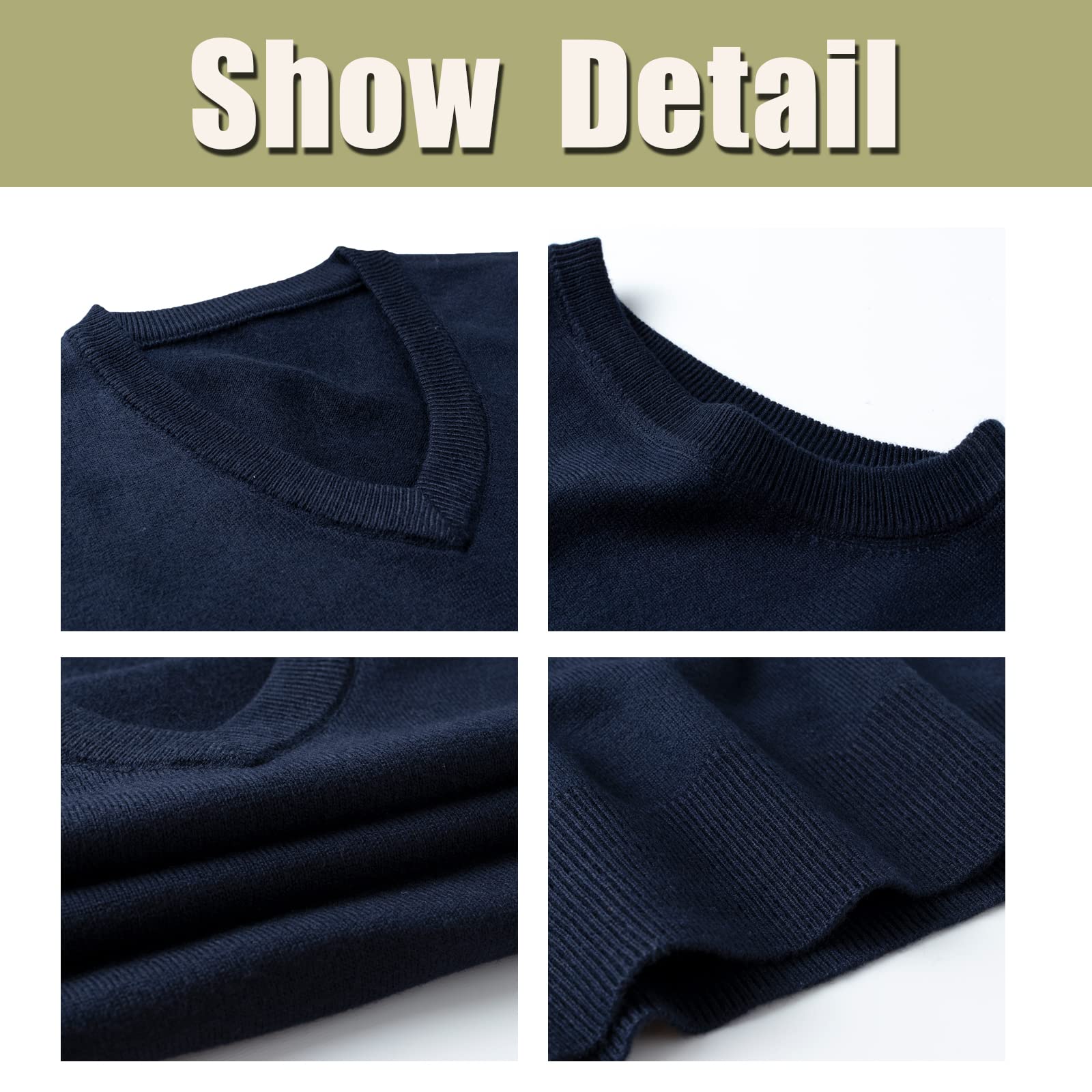 Chaleco SuéTer para Hombre con Cuello en V Jersey de Punto sin Mangas clásico Caballero Cardigans Chaqueta Otoño Invierno Prendas de Punto Pullover