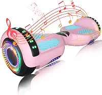 SIMATE 6.5 Hoverboard with Bluetooth & LED Lights, Self Balancing Hover Boards for Kids & Adults & Girls & Boys, for All Ages