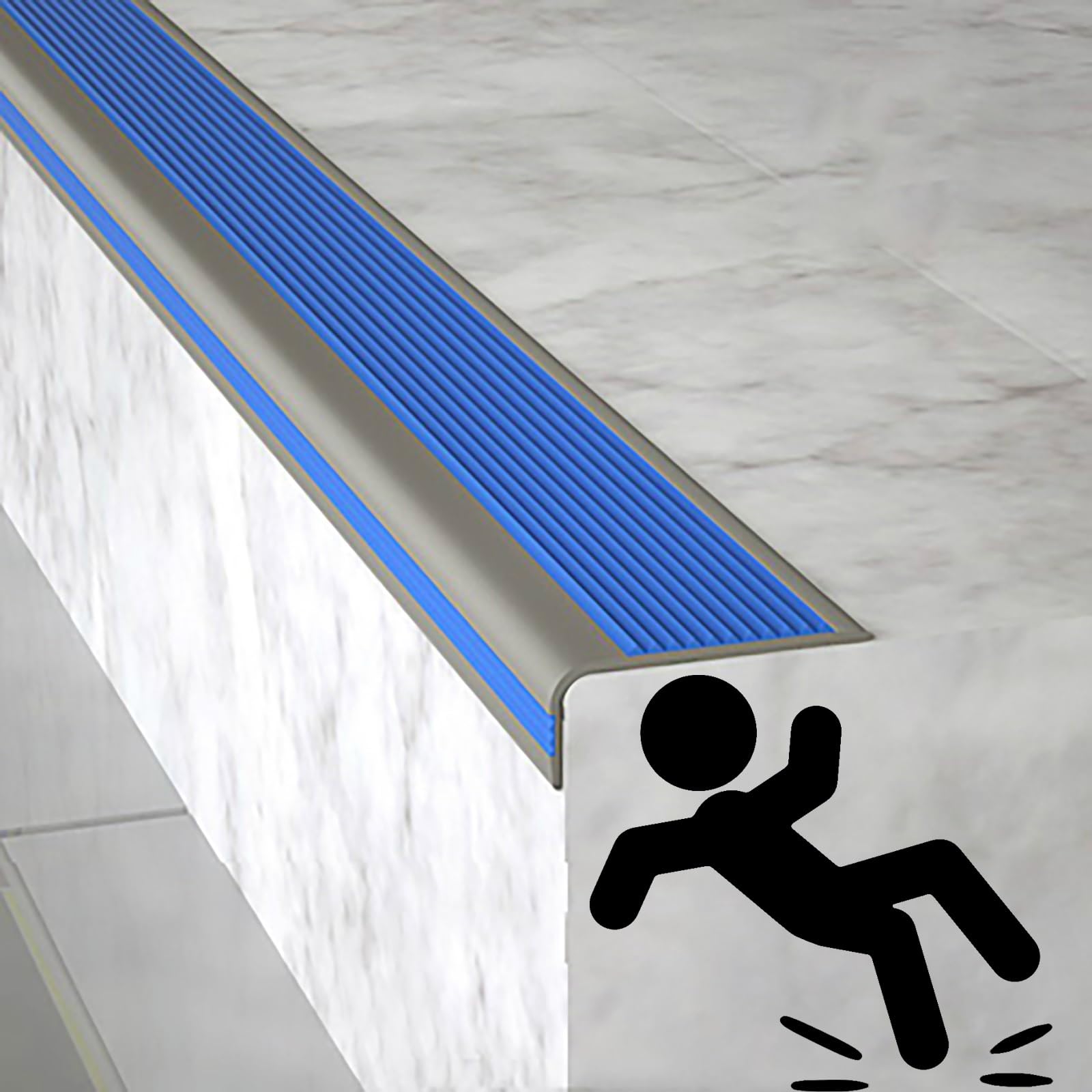 Tiras antideslizantes escaleras para evitar caídas en escalones interiores y exteriores