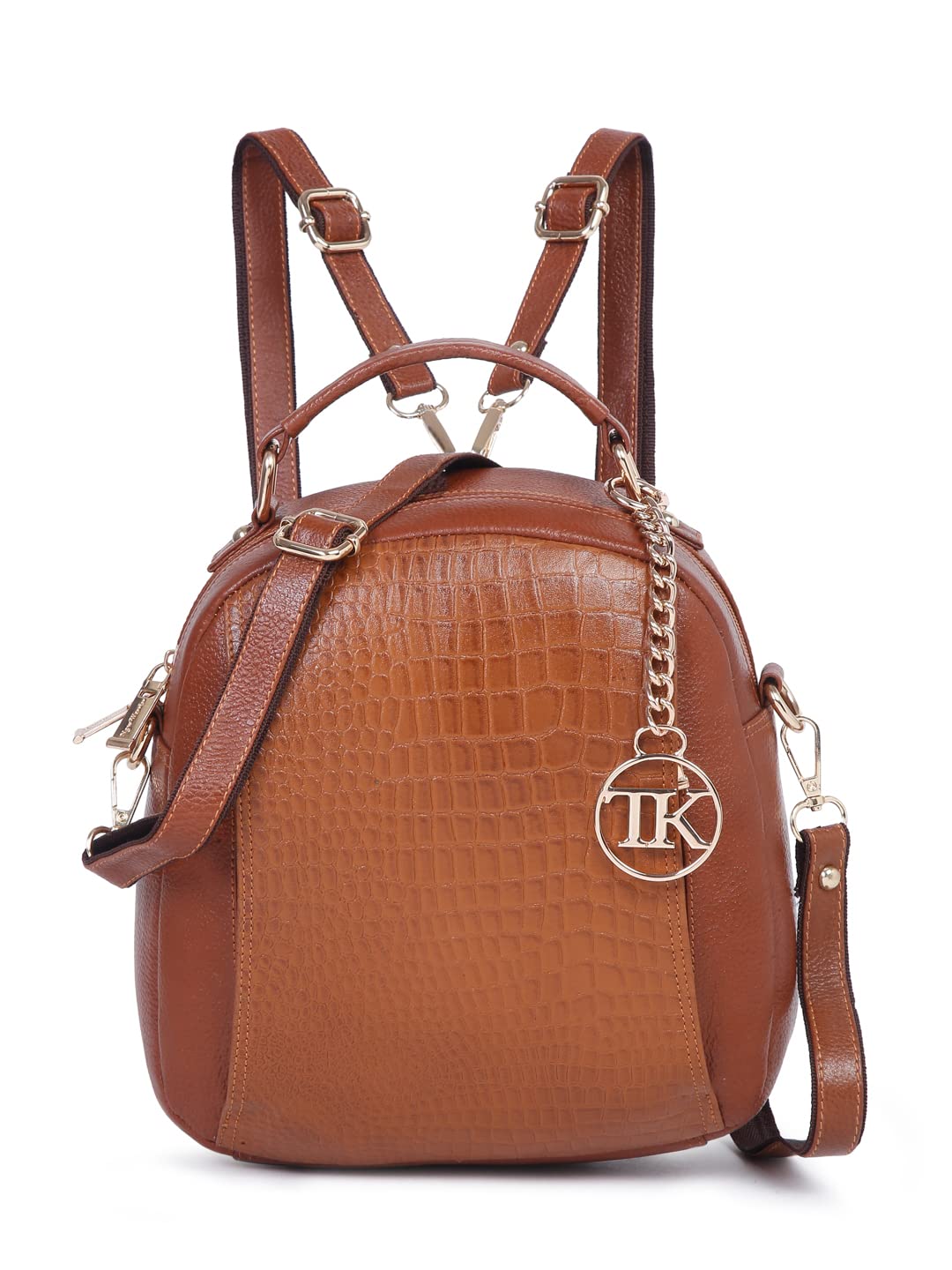 TEAKWOOD LEATHERS WOMEN TAN TEXTURED BACKPACK (B0BRVGYVCR) Amazon Price History, Amazon Price Tracker