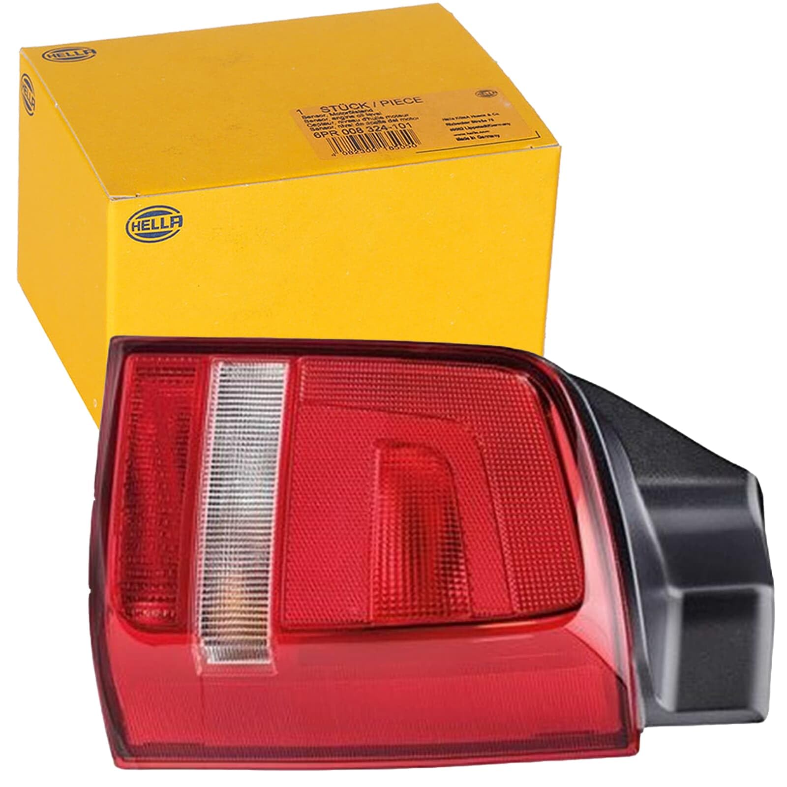 HELLA 2SK 010 318-081 Piloto posterior - Lámparas incandescentes - transparente/rojo ECE/CCC - derecha | 2SK 010 318-081 apto para Transporter | 2SK 010 318-081