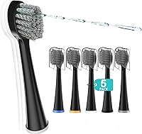 Vista 12 de Cabezales de cepillo de repuesto para Waterpick Sonic Fusion 2.0 - Cabezal de cepillo de hilo dental para Waterpik con anillos codificados por