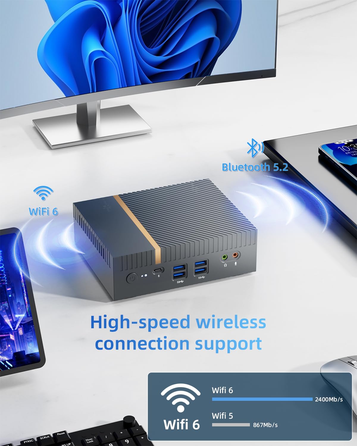Mini PC Intel i9-12900H 32GB RAM Dual Channel RAM, 1TB PCIe 4.0