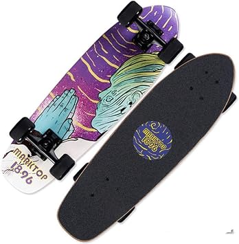 New York Stock Exchange Plattestrasse Fish Short Board Male and Female Skate Fish Young Generation Tow Skateboard Color Blessed