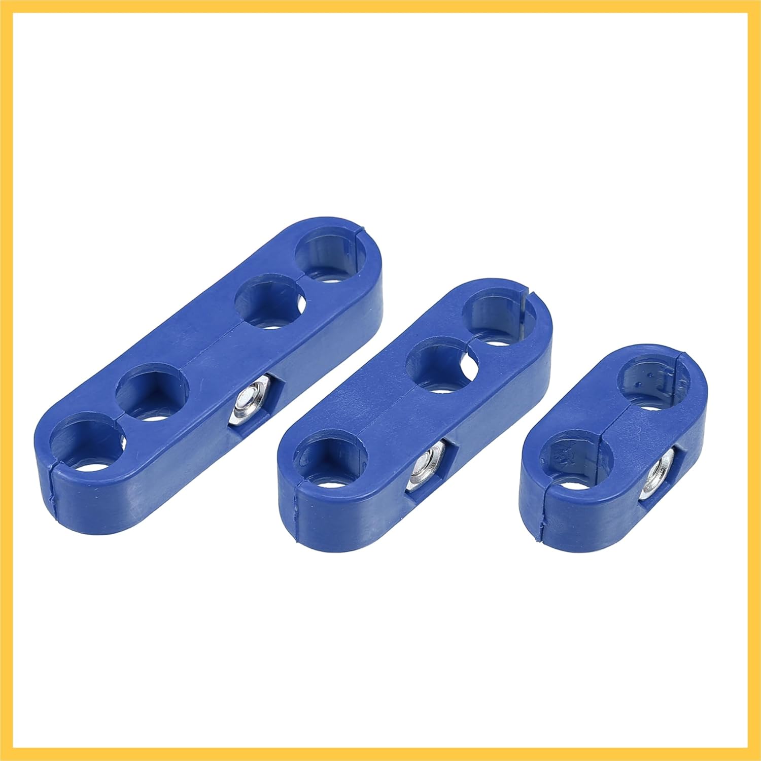 2 Set 7mm-8mm Car Engine Spark Plug Wire Separator Looms Divider Organizer Clamp Plastic Blue Auto Replacement Parts
