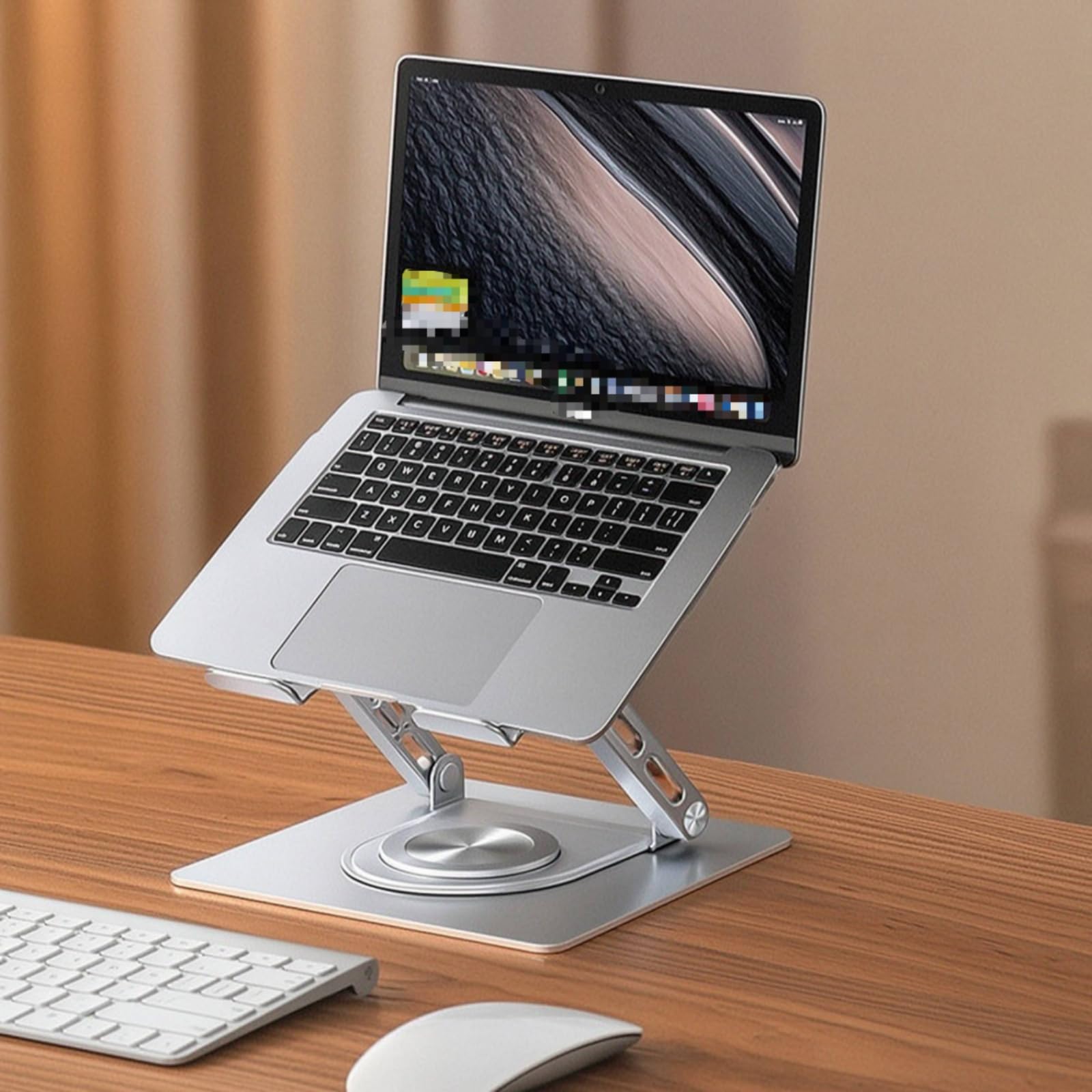 Gralara Supporto Computer Portatile Ergonomico Supporto Laptop da Scrivania Salvaspazio Porta Computer da Scrivania per Professionisti, Studenti, Ufficio, E19-Foldable