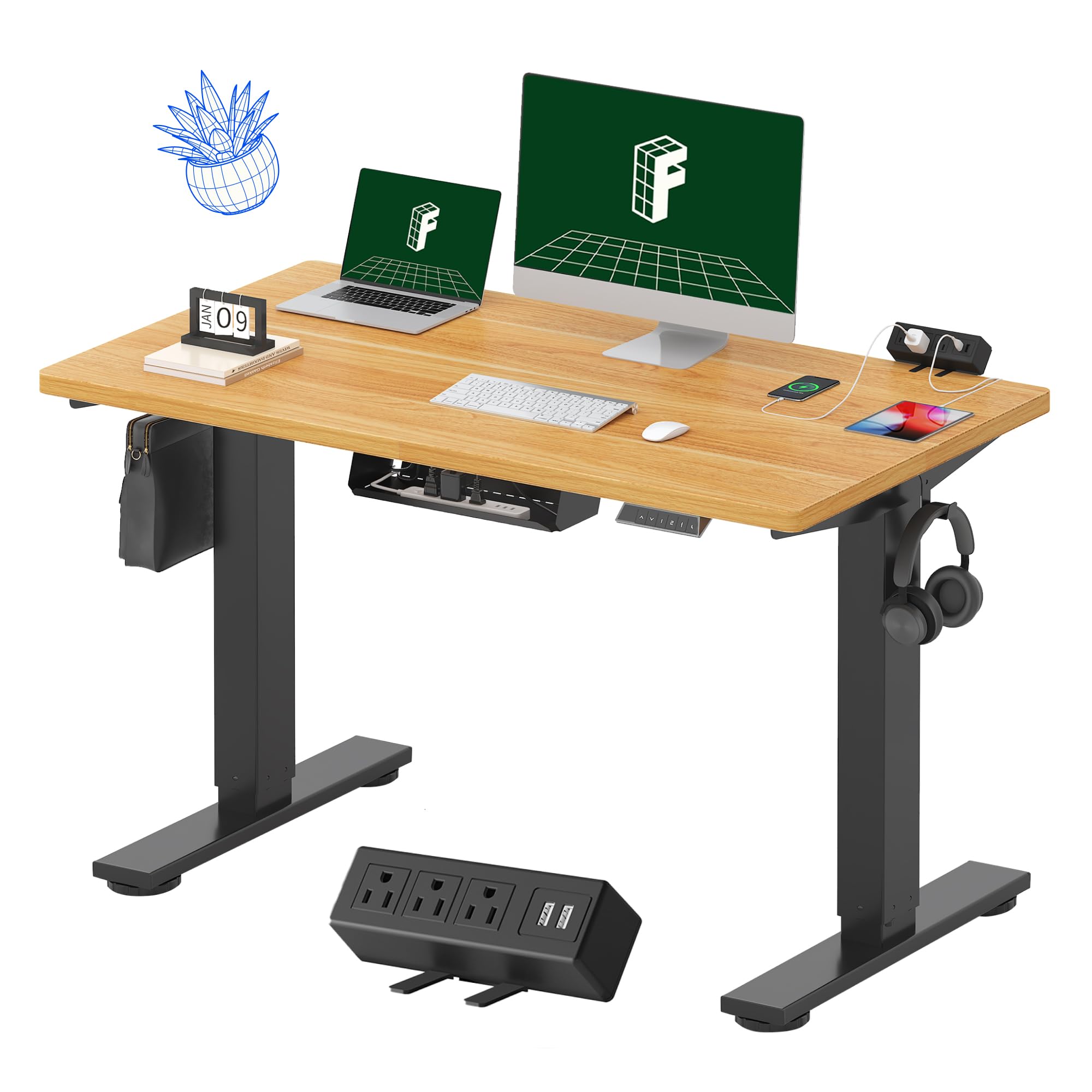 Amazon.com: FLEXISPOT EN2 Whole-Piece Standing Desk with Clamp