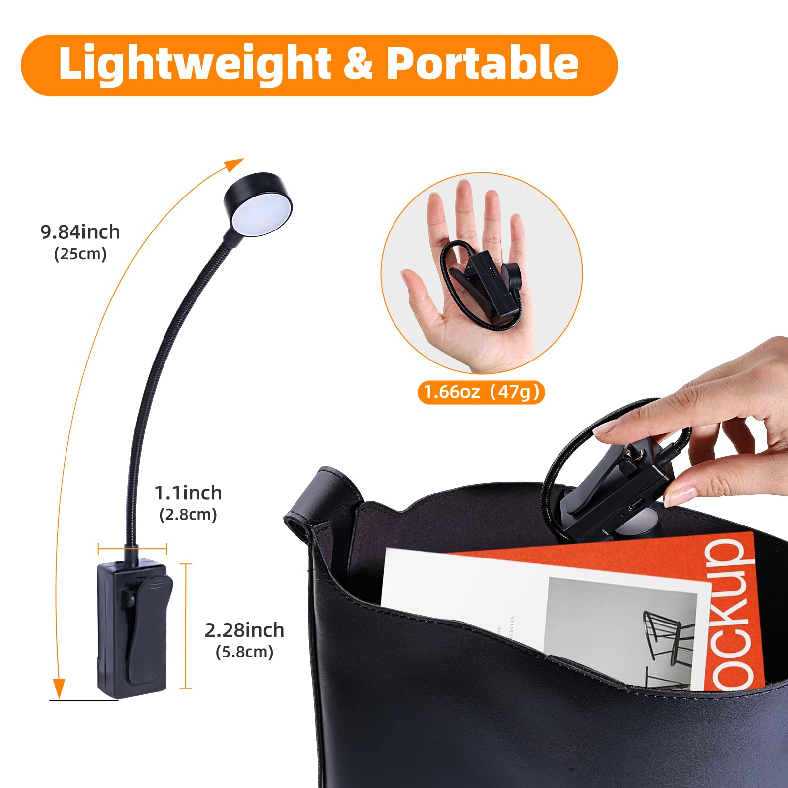 KunHe Paquete de 15 luces de lectura recargables a granel para libros en la cama de larga duración, 3 modos y 3 niveles de brillo, mini linternas compactas de carga USB para niños, amantes de los