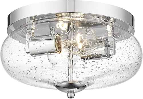 Lámparas de techo Darkaway de montaje empotrado para interior y exterior con pantalla de vidrio semillado para pasillo, cocina, dormitorio, porche,