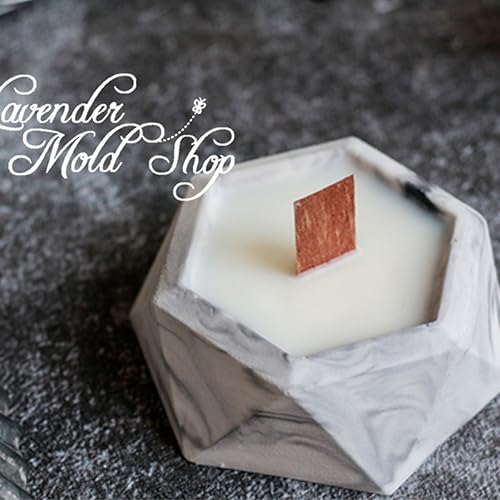 Miniatura 4 de HAPYLY Molde de silicona con forma de diamante para plantas suculentas, maceta de flores, molde de silicona, cenicero de bricolaje, soporte de vela