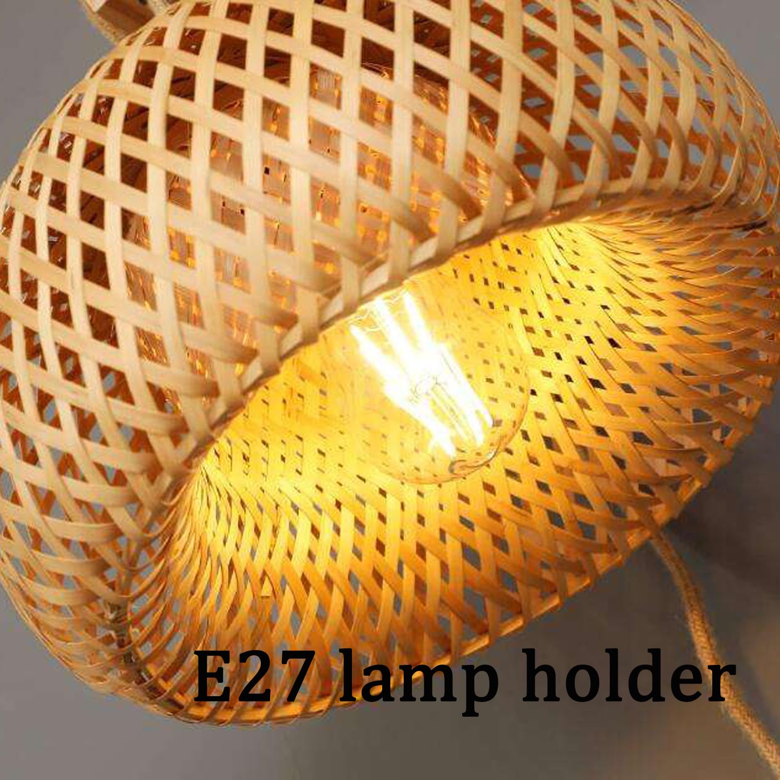 E27 lampa ścienna z przełącznikiem i wtyczką, oświetlenie ścienne, kabel, vintage, przemysłowa, lampka nocna, drewniana lampa ścienna do sypialni, salonu, korytarza, jadalni (bez żarówki) (C)