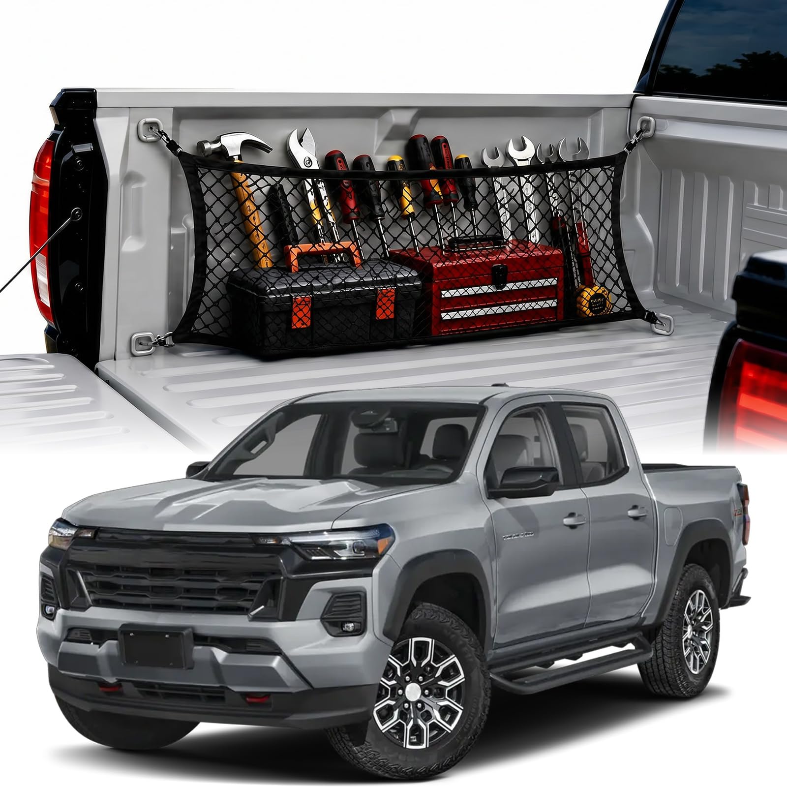 Boczna siatka ładunkowa do Honda Ridgeline 2017+, Chevy Colorado, GMC