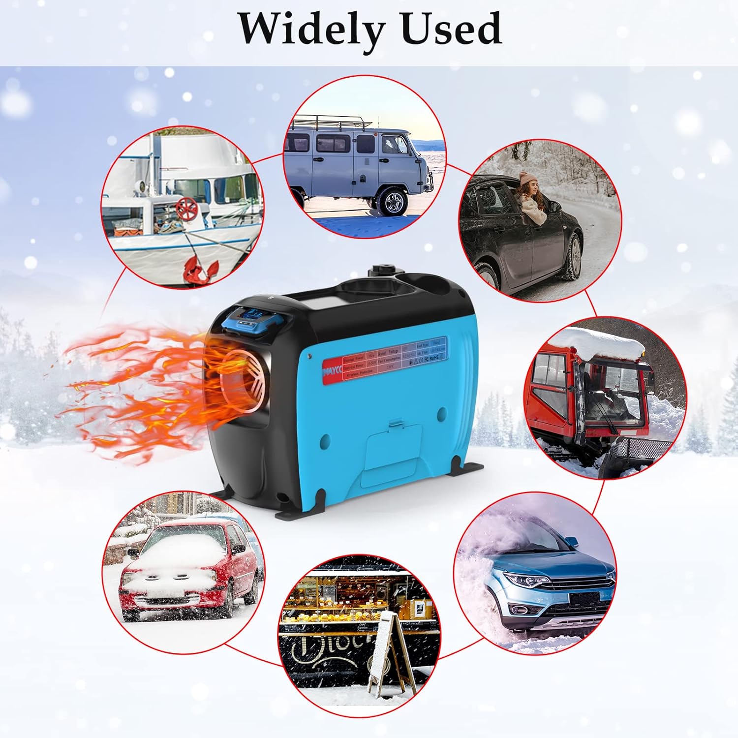 Various applications of the diesel air heater