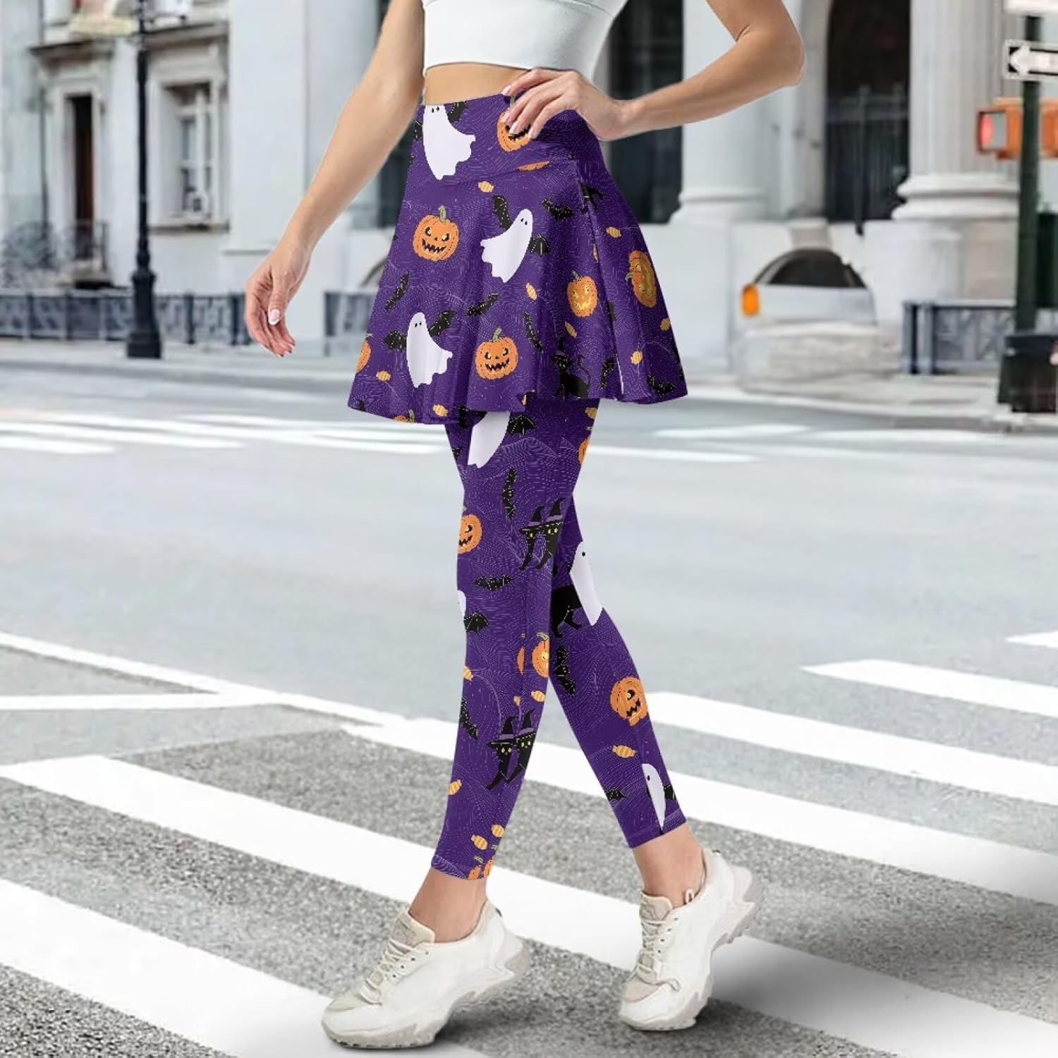 Short Skirt with Leggings for Women Casual Athletic Tennis Golf Pickleball Sports Skirted Legging with Pocket XS-3XL