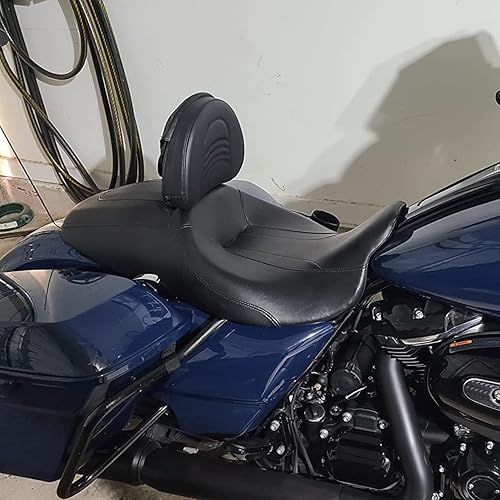 Miniatura 3 de Kits de respaldo ajustable para conductor, resistente, hecho a medida, compatible con Touring Road King Street Glide Road Glide Electra Glide, negro