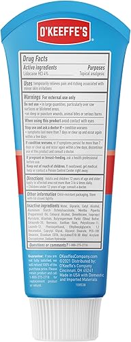 Miniatura 10 de O'Keeffe's Crema protectora para la piel para aliviar el dolor de pies saludables; tubo de 3 onzas (paquete de 1); crema para aliviar el dolor de