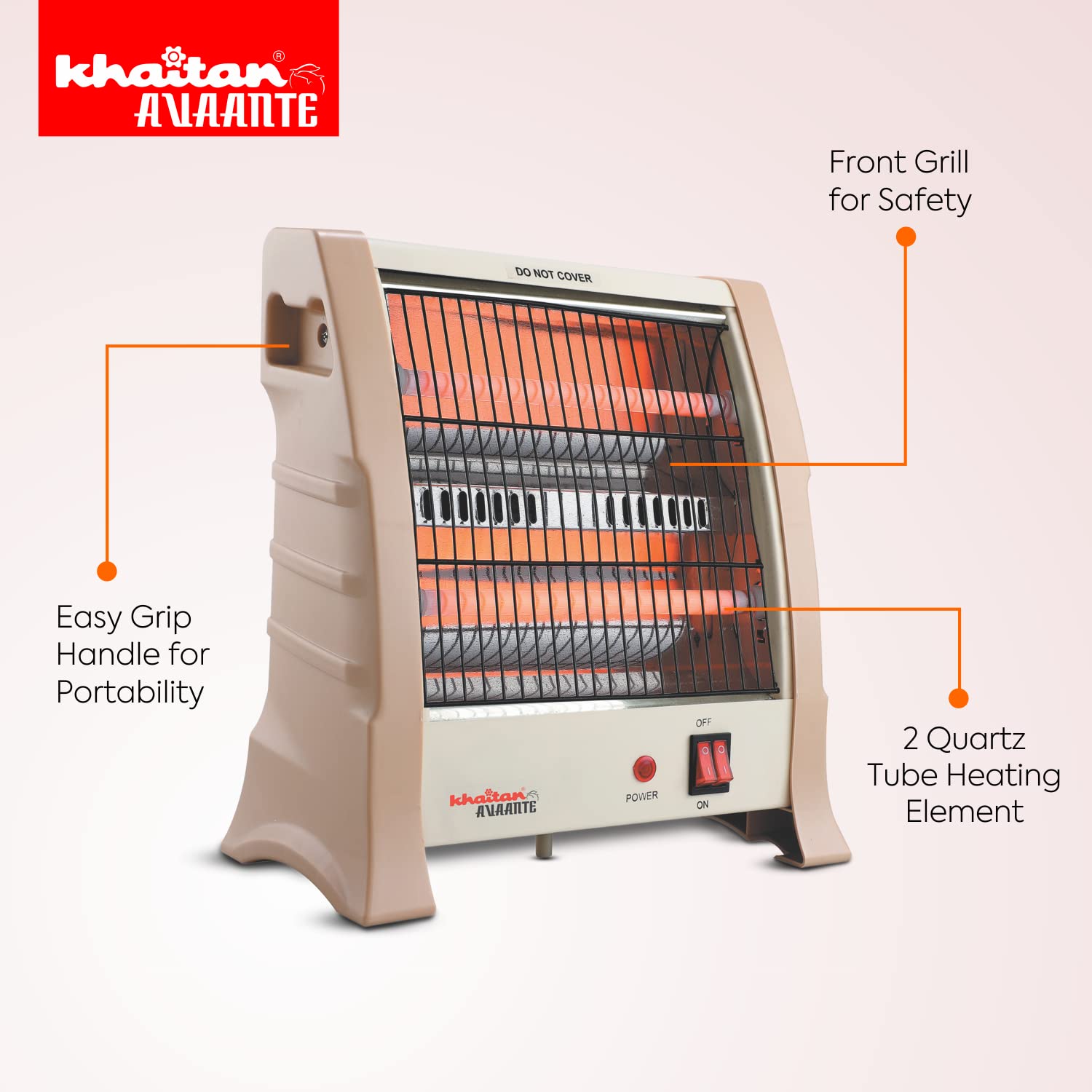 KHAITAN AVAANTE QUARTZ HEATER 2 ROD KA 2116 Heater : Amazon.in: Home u0026  Kitchen