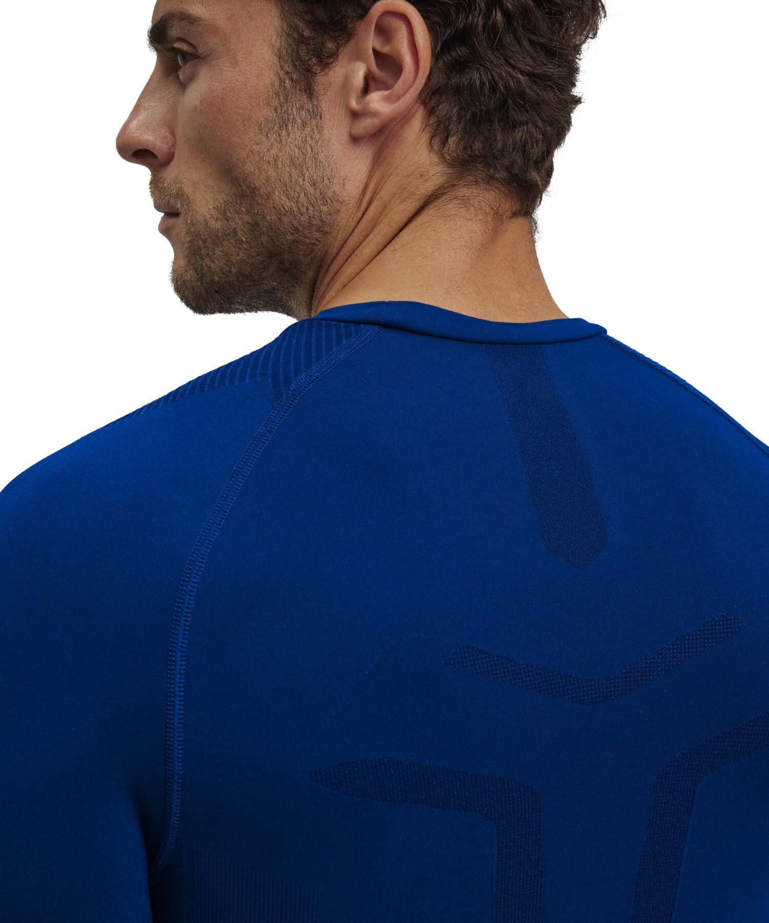 FALKE Uomo Warm Round Neck maglia sportiva tecnica manica lunga per temperature da miti a fredde caldo intimo tecnico traspiranti asciugatura rapida sostenibili filo funzionale 1 pezzo
