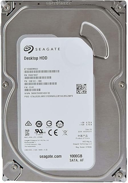 Generic 1TB 3.5" SATA 5400rpm Desktop Internal Hard Disk Drive