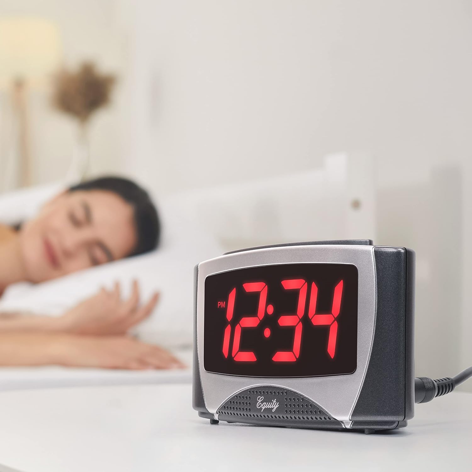 Equity 30029-USB 1.2-Inch Large LED 5V USB Alarm Clock