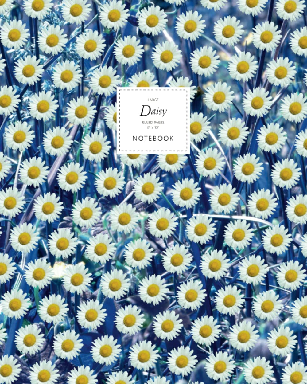 Daisy Notebook - Ruled Pages - 8x10 - Large: (Purple Leaf Edition) Fun notebook 192 ruled/lined pages (8x10 inches / 20.3x25.4 cm / Large Jotter)