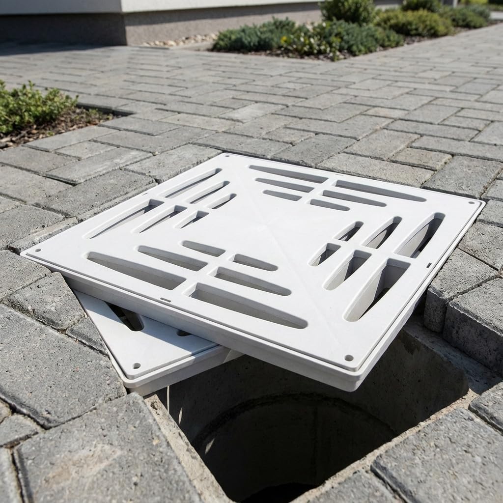 Suinga GRIGLIA 28x28 cm, per un pozzetto di evacuazione monoblocco di 30 cm. Consente il passaggio dei pedoni.
