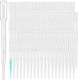300PCS 3ML Plastic Transfer Pipettes,Disposable Graduated Transfer Pipettes Dropper for Essential Oil Mixture, Scientific Experiment, Make up Tool