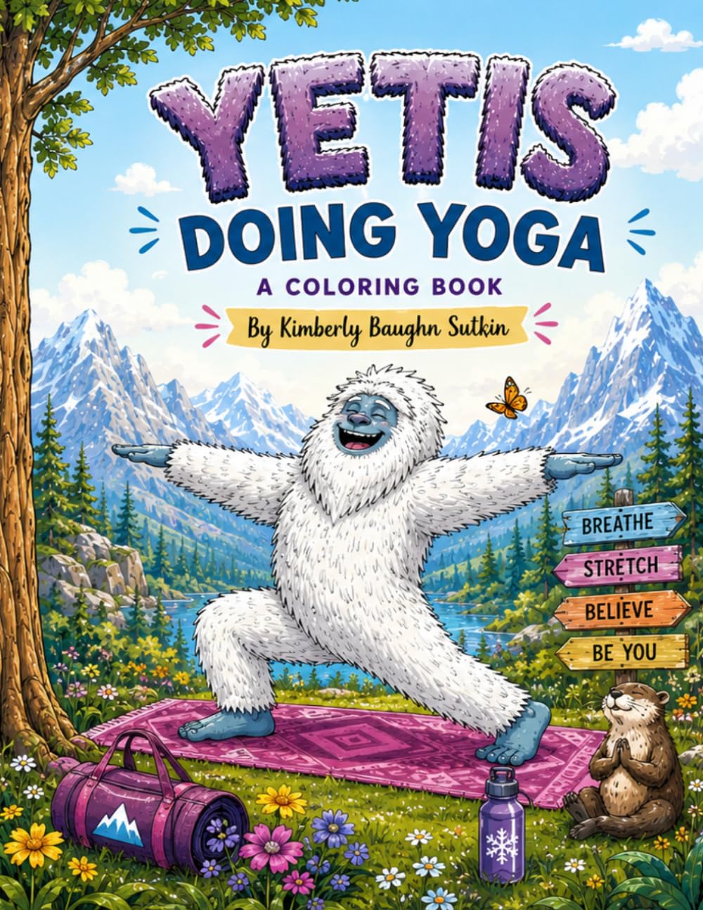 Yetis Doing Yoga: A Coloring Book (Adult Coloring Books)