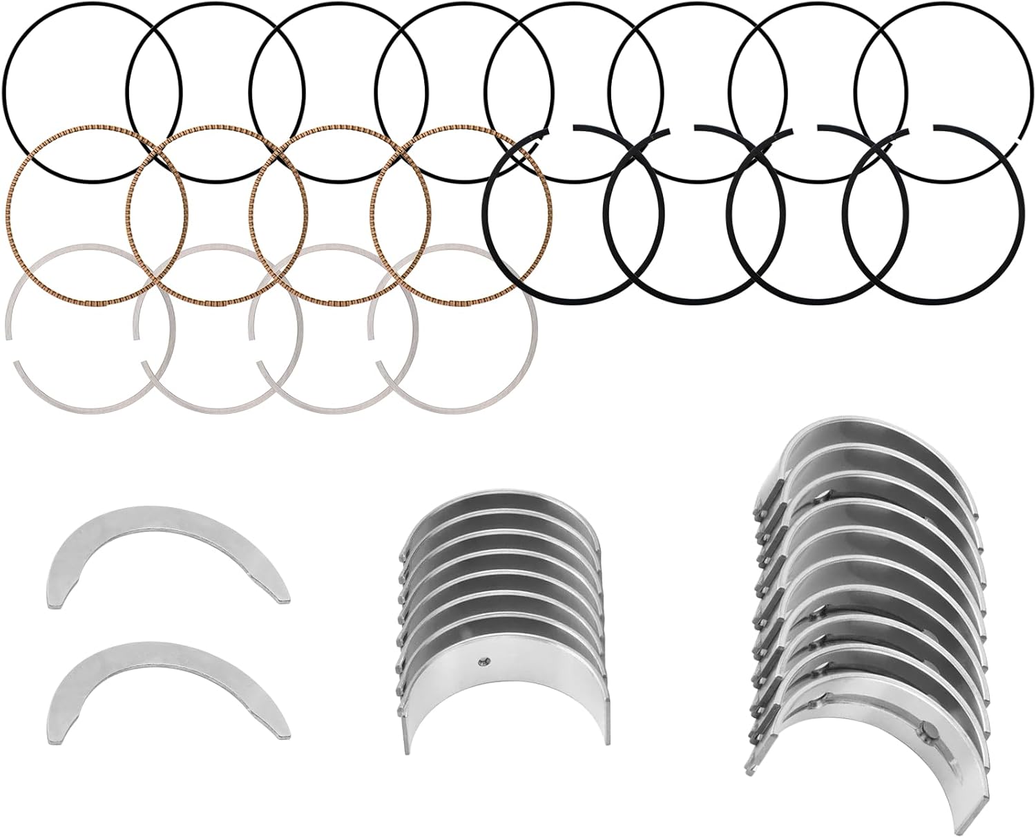 Engine Rebuild Overhaul Kit w/Piston Connecting Rod Engine Gasket Set for Kia Sorento Optima Sportage 2.4L G4KJ 2011-2020