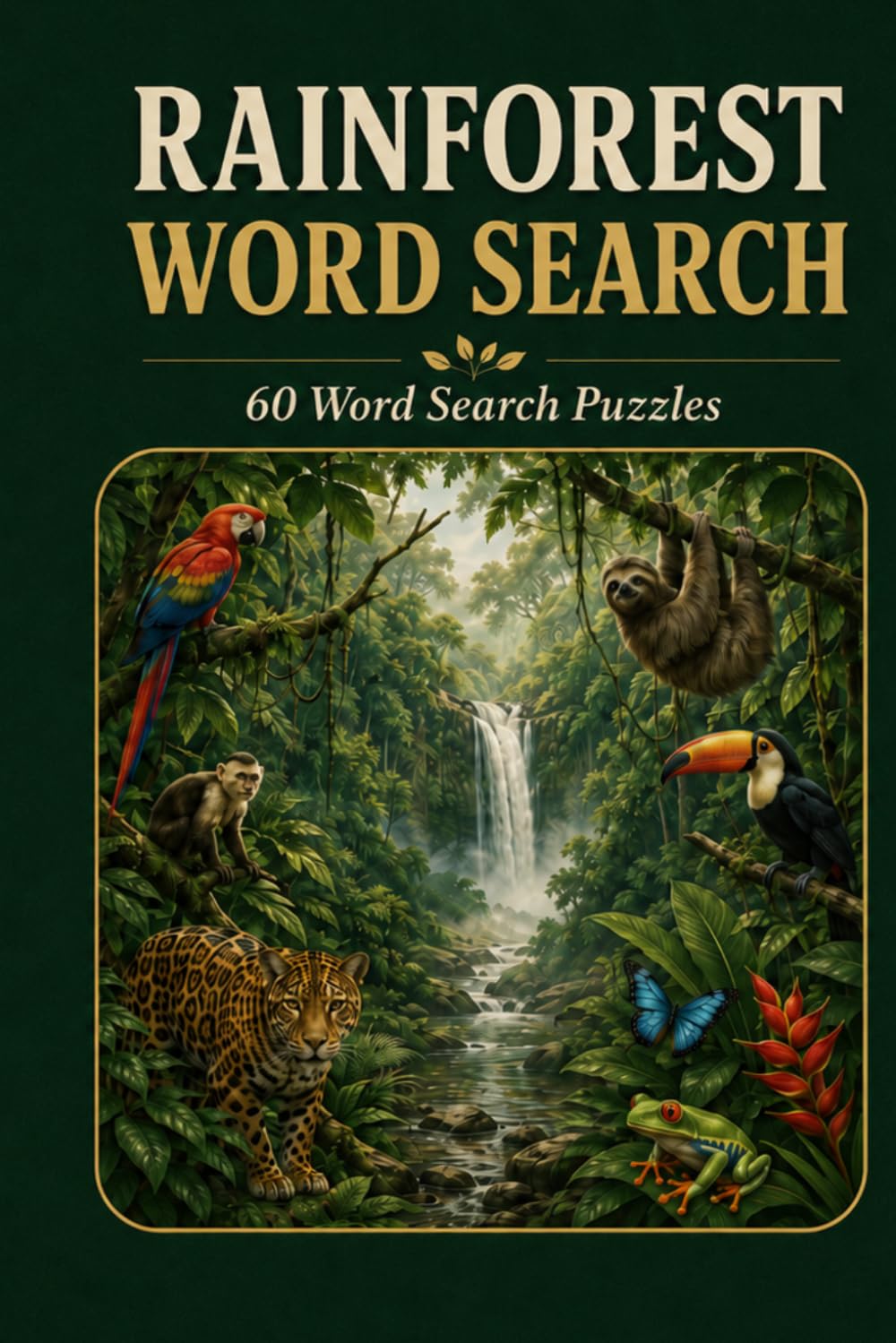 RAINFOREST WORD SEARCH 60 Word Search Puzzles: 6x9 Inches, 120 Pages | 60 word search Puzzles | Solutions Included|