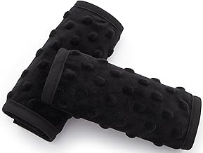Pro Goleem Car Seat Strap Covers for Babies Soft Car Seat Strap Shoulder Pads for All Car Seats, Stroller, Pushcar, Black