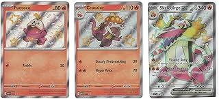 Skeledirge ex - Crocalor - Fuecoco - Pokemon Paldean Fates Shiny Card Set SVP081