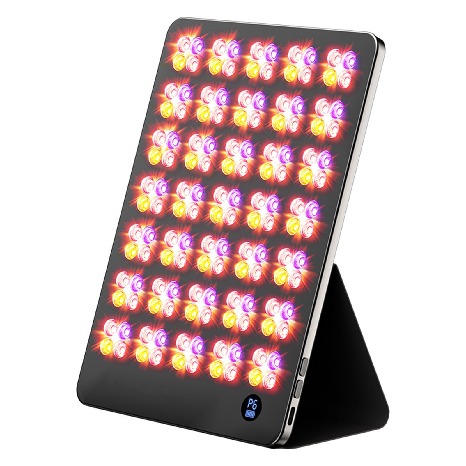 GOURIXIN Dispositivo per Terapia con Luce Rossa, Pannello per Terapia con Luce infrarossa vicina Rossa Ricaricabile da 415 NM, 590 NM, 633 NM e 850 NM per Viso, Corpo e Sollievo dal Dolore
