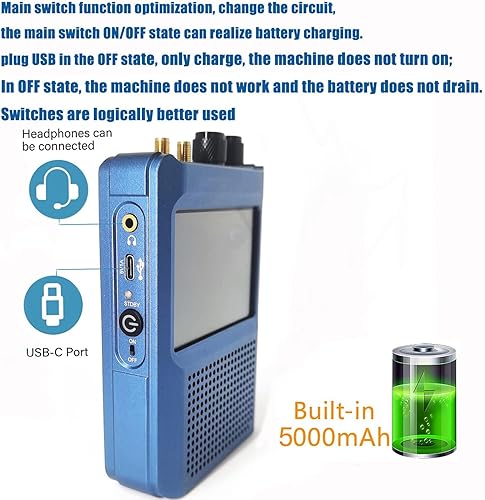 Miniatura 7 de DSP SDR Radio Receiver, AM FM USB LSB SSB Receiver Shortwave Radio Receiver, 2 Models 50kHz250MHz 400MHz2GHz