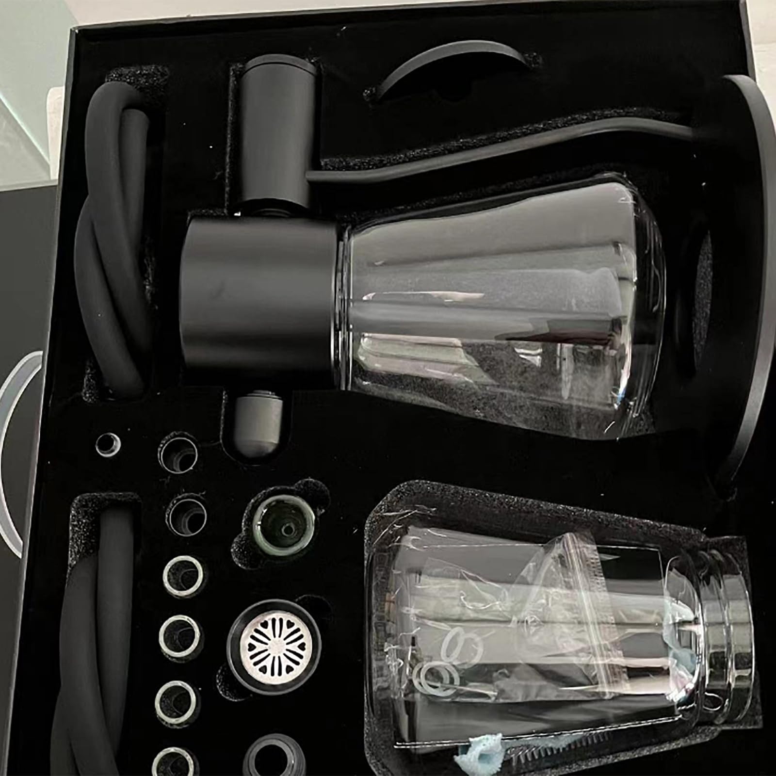 Juego Cachimba Tubo Simple/Doble,Kit Shisha Premium con Gravedad Giratoria 360° Y Sistema Gestión del Calor,Sabor Puro Garantizado,manténgase Alejado del Envenenamiento por Nicotina