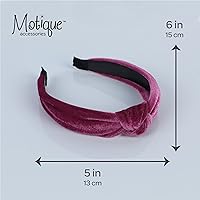 Vista 24 de Velvet Knotted Headbands for Women (Marigold)