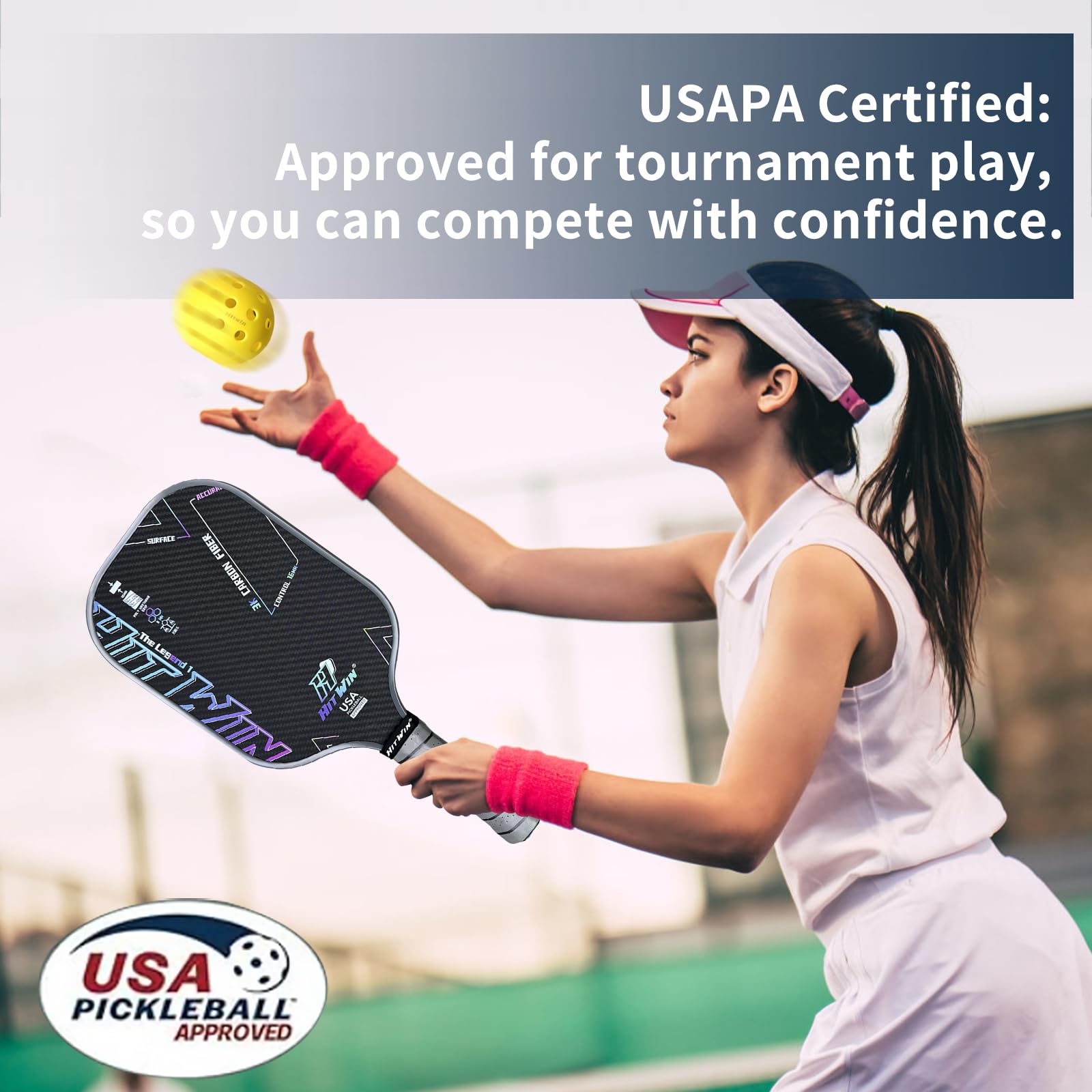 Amazon.co.jp: ピックルボールパドル、USAPA承認の3K-T700未加工