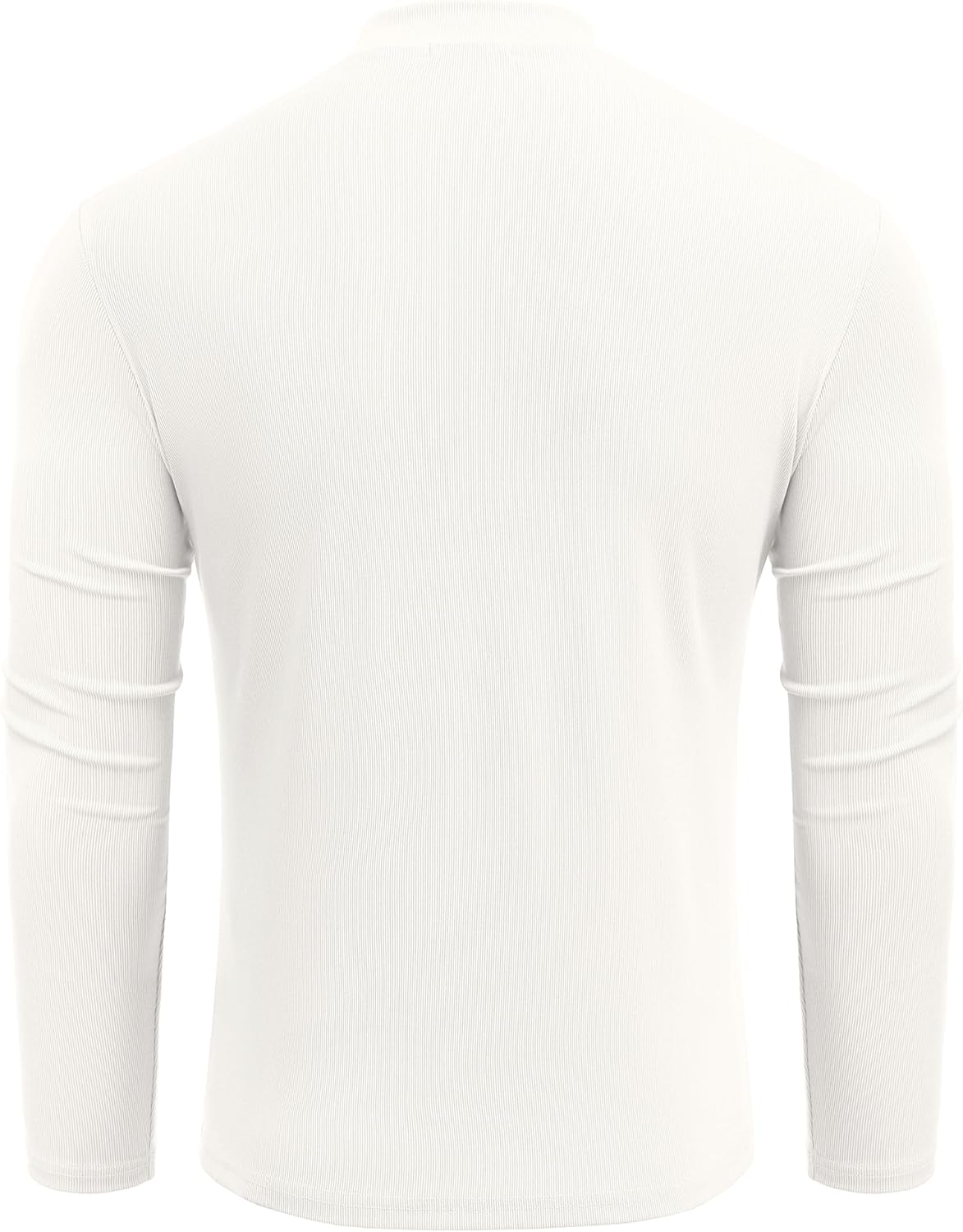 COOFANDY Men's Mock Turtleneck Long Sleeve Shirts Slim Fit Basic T-Shirt Lightweight Ribbed Pullover Sweater - Image 8