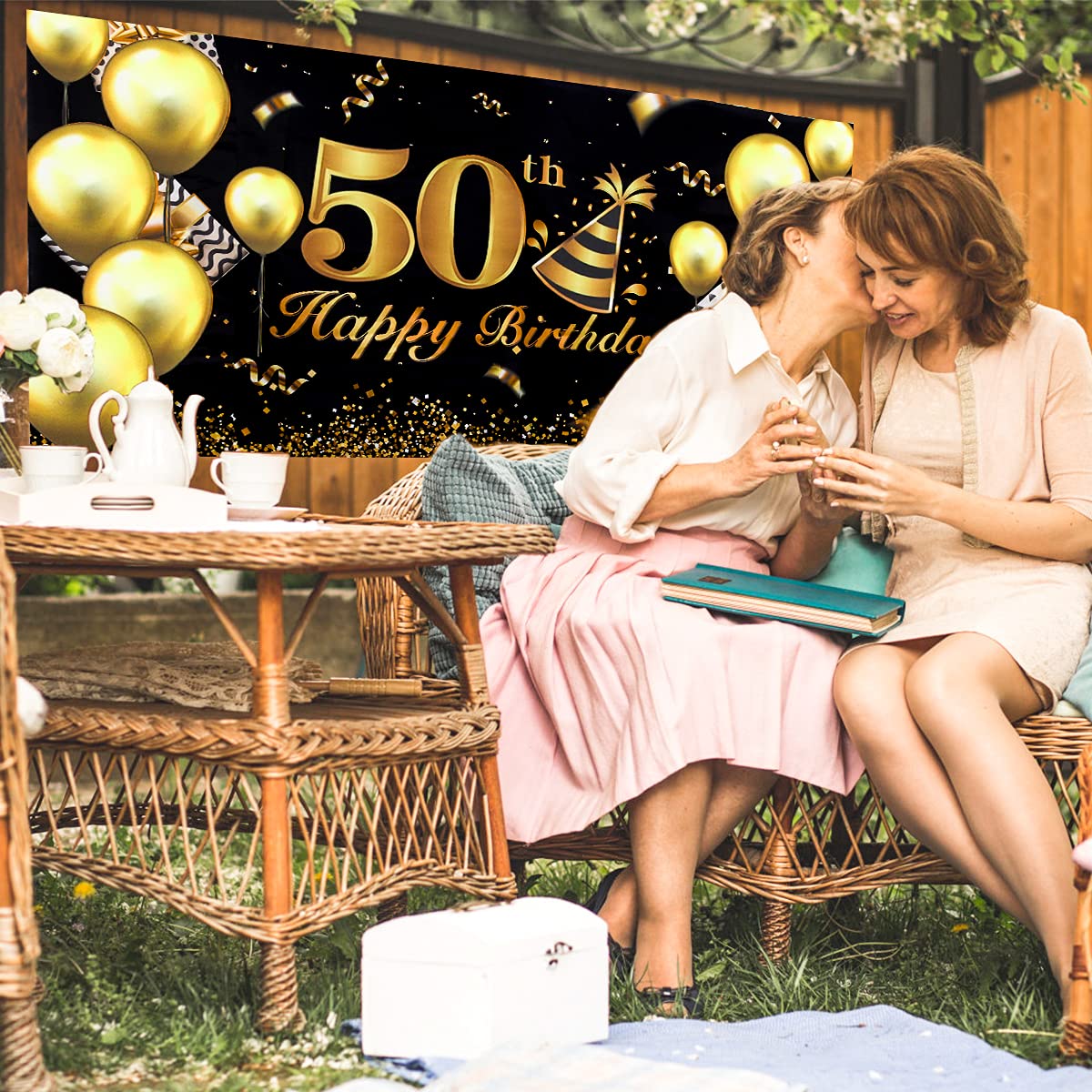 Bannière Toile de Fond Anniversaire, Joyeux Anniversaire Bannière, Articles de Fête Décoration Fête Anniversaire, Bannières d'Affiche en Tissu, Arrière-Plans de Photographie d'Anniversaire (50)