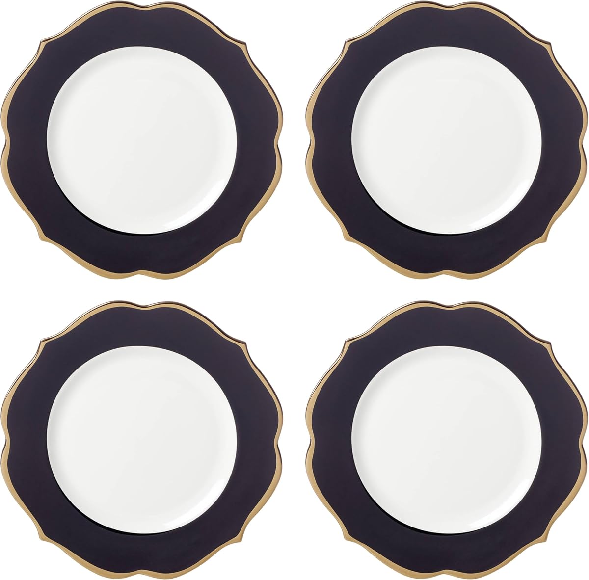 Lenox 896841 Contempo Luxe platos decorativos negros, juego de 4