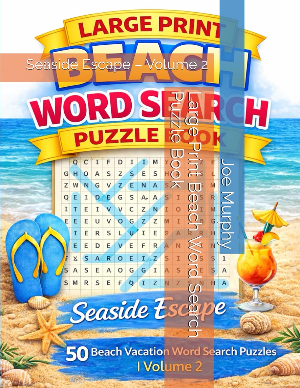 Large Print Beach Word Search Puzzle Book: Seaside Escape – Volume 2
