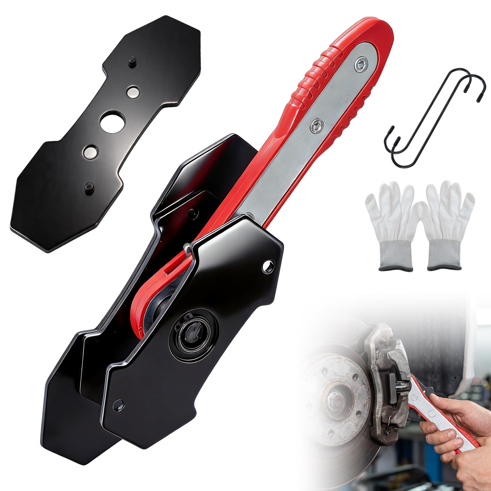 360° Ratcheting Brake Caliper Press Tool, For Quick Brake Pad Changes