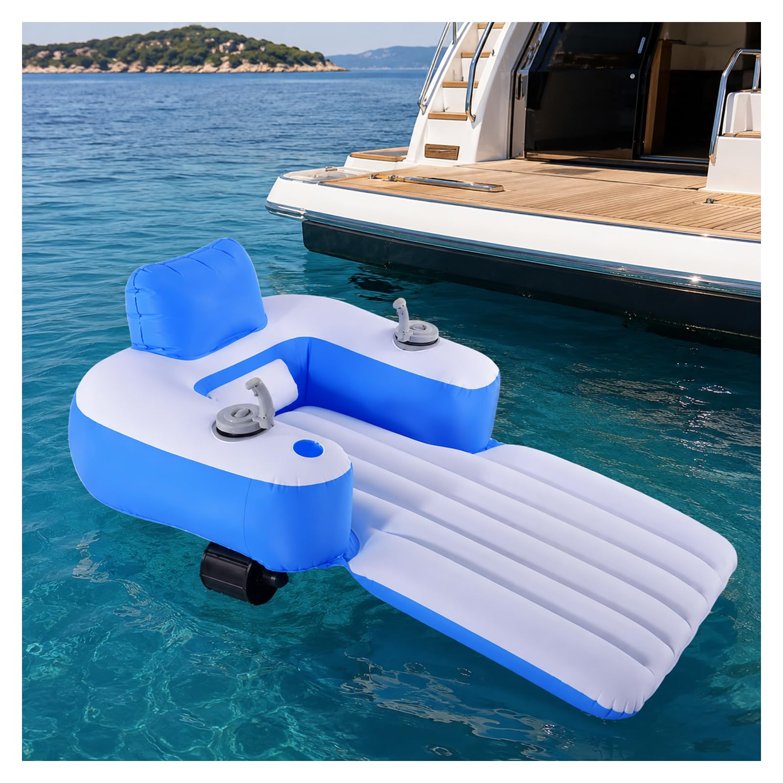 Electric Pool Float – Electric Chair, Inflatable Lounger Rectangular