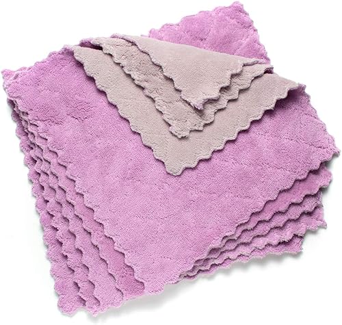 Miniatura 7 de kimteny Paños de limpieza de cocina, paños de microfibra sin pelusas, paños de cocina reutilizables, súper absorbentes, de secado rápido, 10 x 10