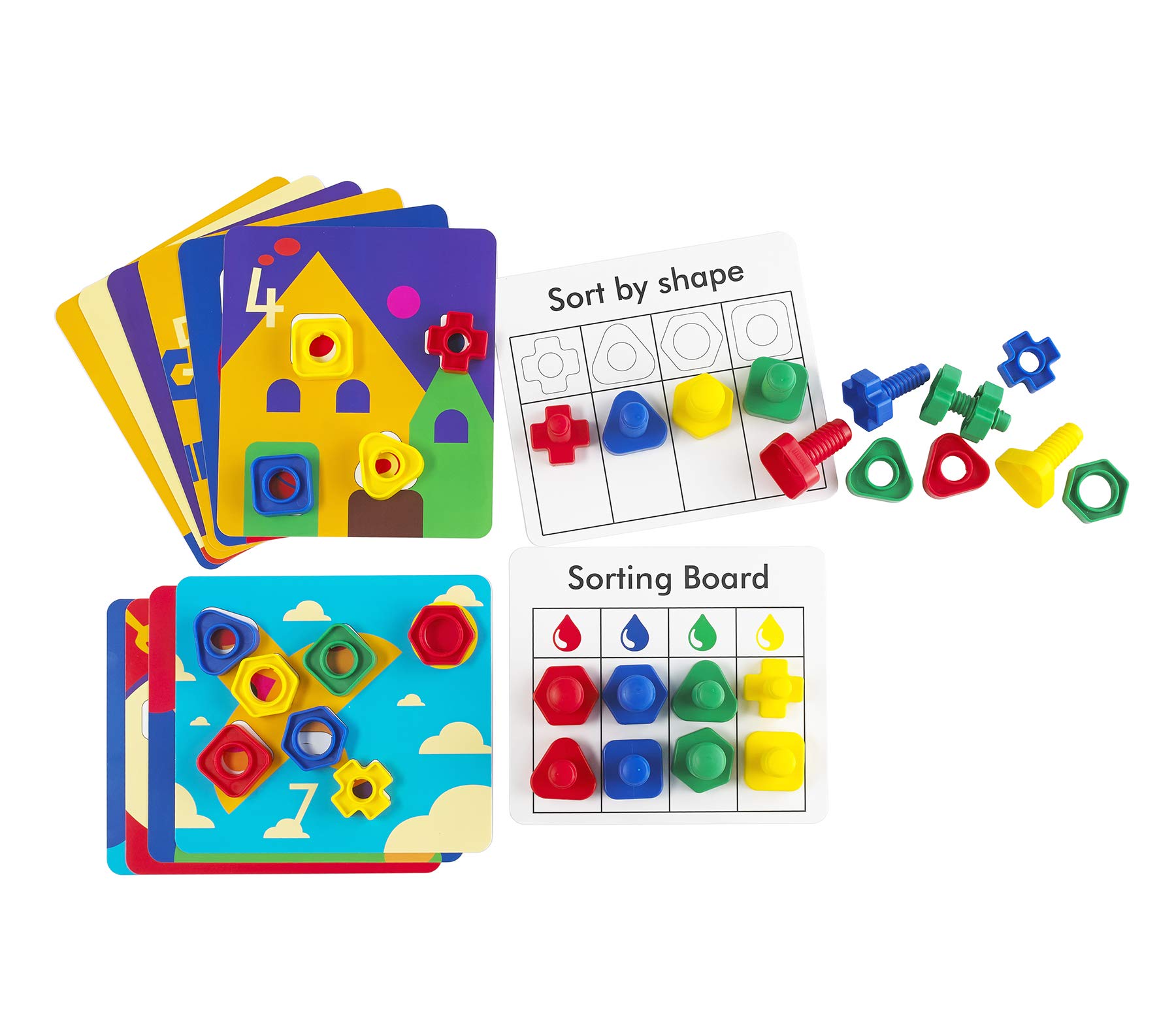 Edx Education Nuts & Bolts Activity Set - Fine Motor Skills For Toddlers