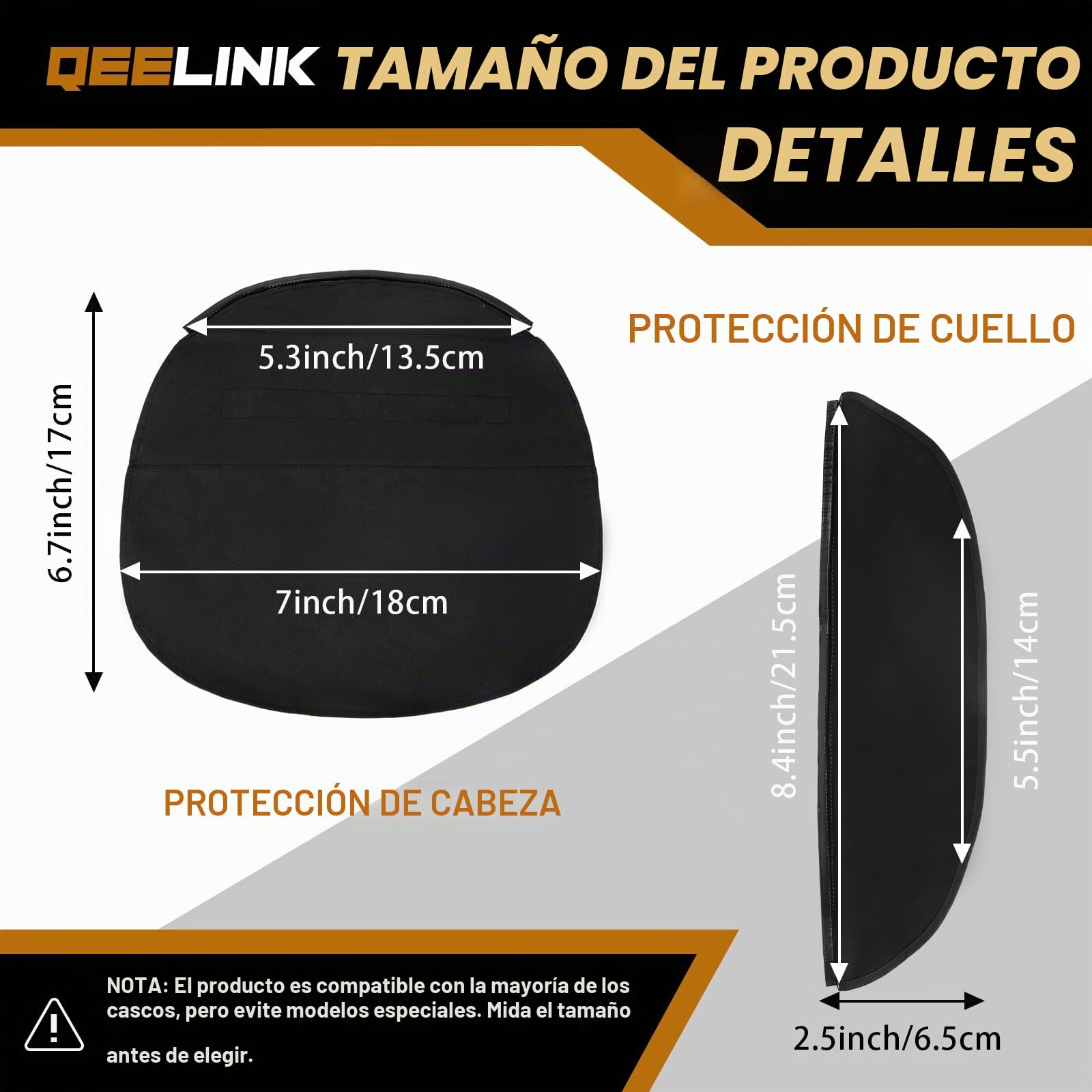 Juego de funda extendida y babero para casco de soldadura, diseño envolvente dividido con sello de ajuste a presión para protección completa del cuello y la cabeza, accesorios para capucha de soldador