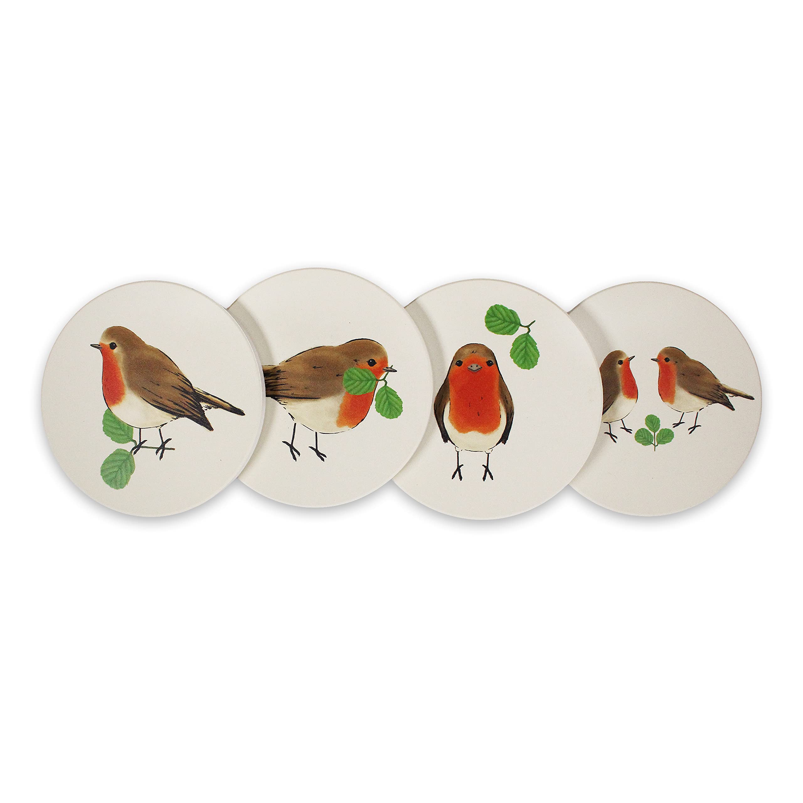 Half Moon Bay Rspb - Coasters - Coasters Set Of 4 (Ceramic) - Rspb (Robin)