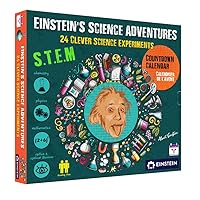 NEW 2025 Einstein Science Adventures - Advent Calendar Kit. 24 Jaw-dropping Science Tricks for Kids inspired by Einstein's playful inquisitive spirit. The perfect holiday S.T.E.M gift!